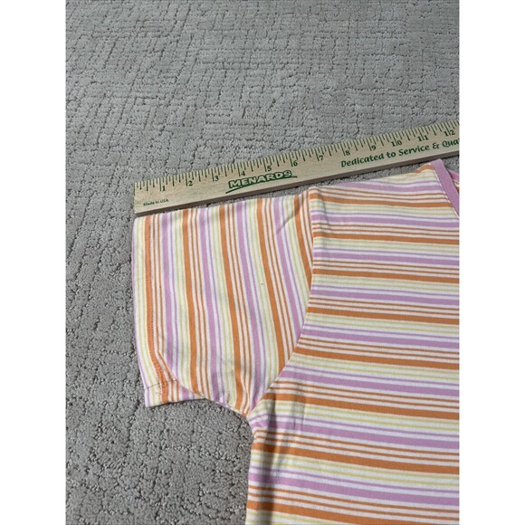Hanes Women’s Striped Multicolor Shirt Size M - Picture 5 of 9